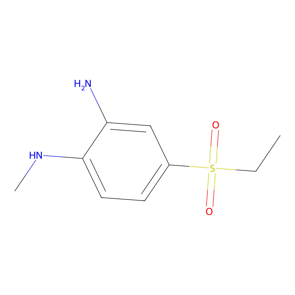 4-(Ethylsulfonyl)-N1-methylbenzene-1,2-diamine molecular structure, CAS 68502-19-2