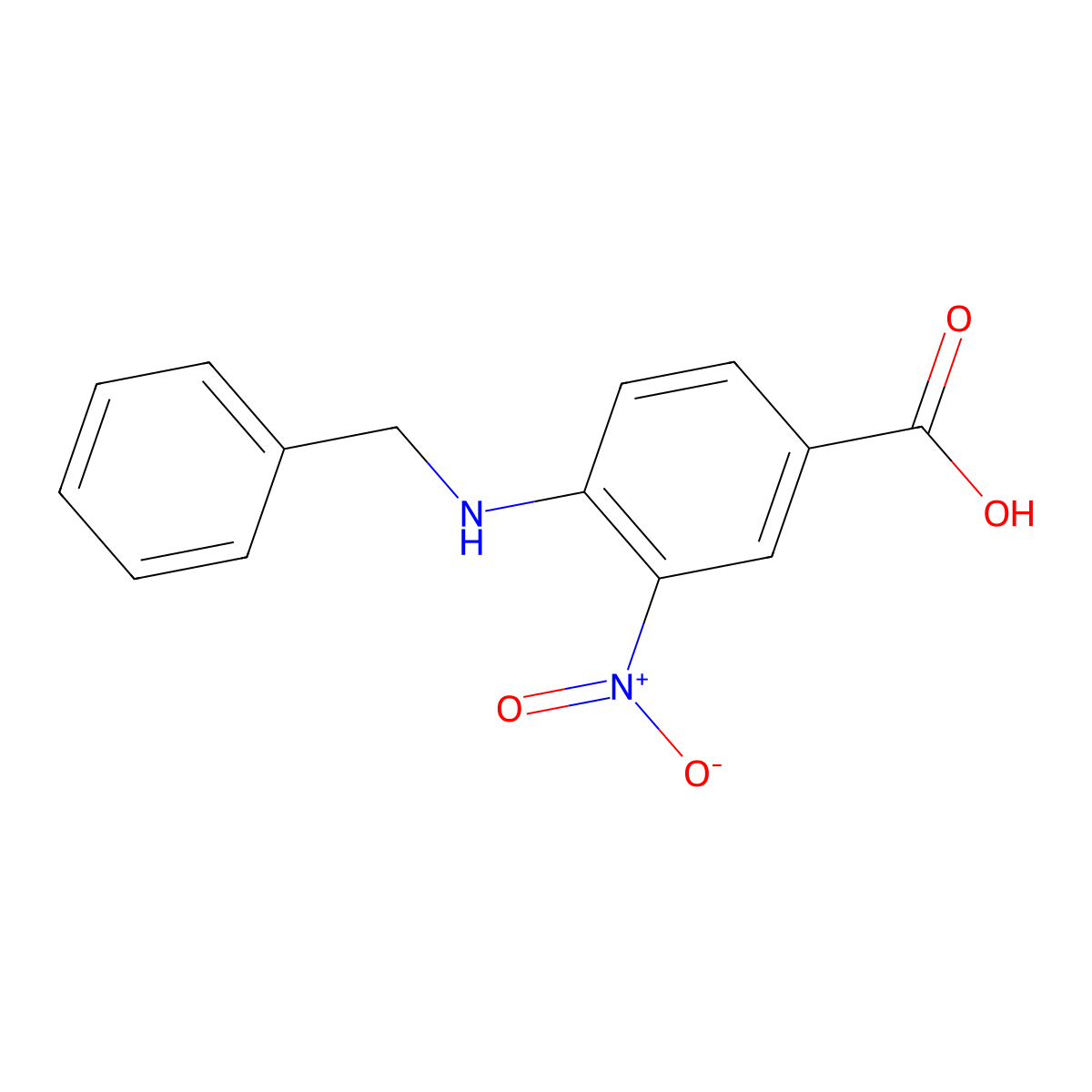 4-(Benzylamino)-3-nitrobenzoic acid molecular structure, CAS 68502-37-4