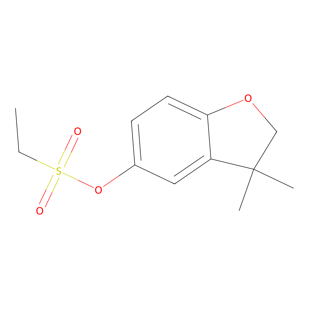 Benfuresate molecular structure, CAS 68505-69-1