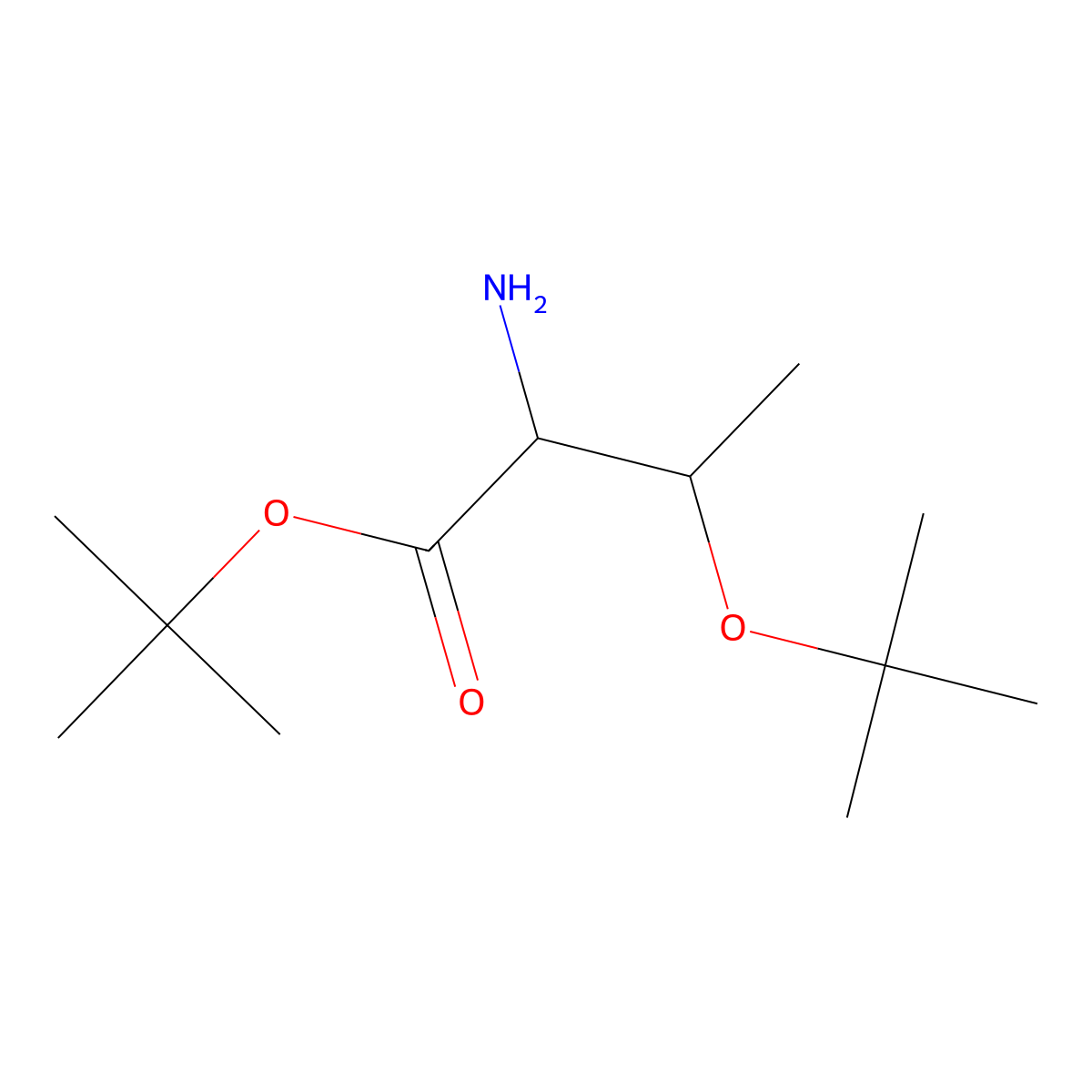 (2R,3S)-tert-Butyl 2-amino-3-(tert-butoxy)butanoate molecular structure, CAS 685087-27-8