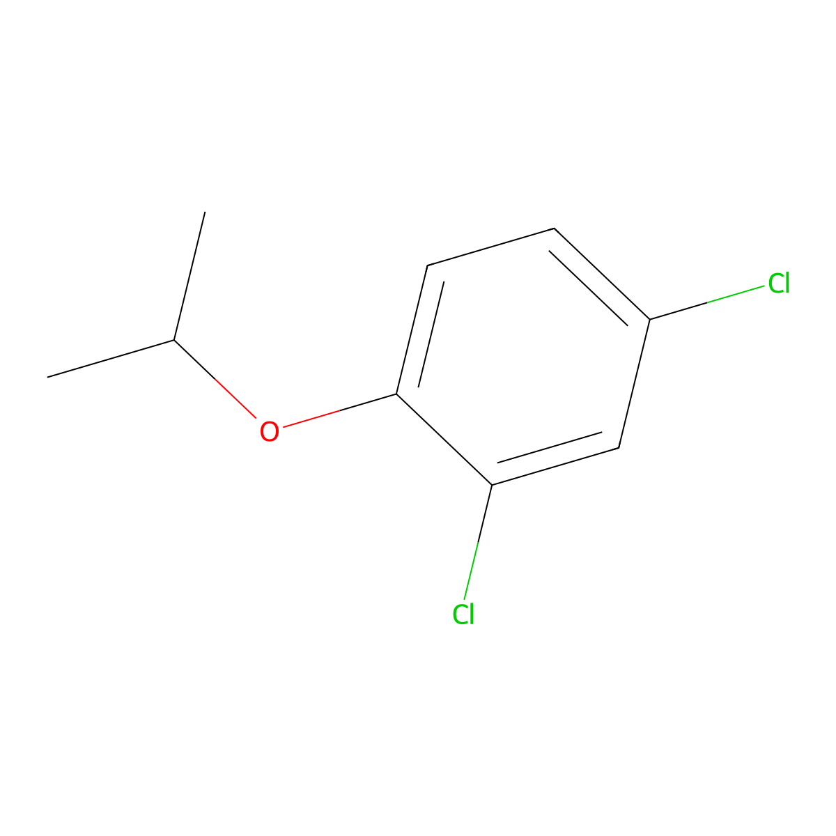2,4-Dichloro-1-isopropoxybenzene molecular structure, CAS 6851-40-7