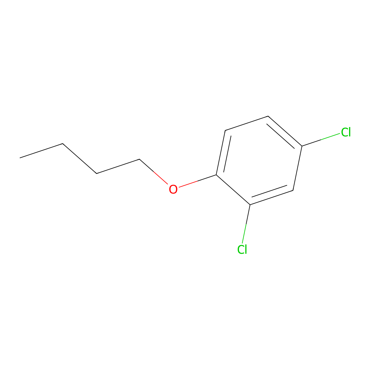 1-Butoxy-2,4-dichlorobenzene molecular structure, CAS 6851-41-8