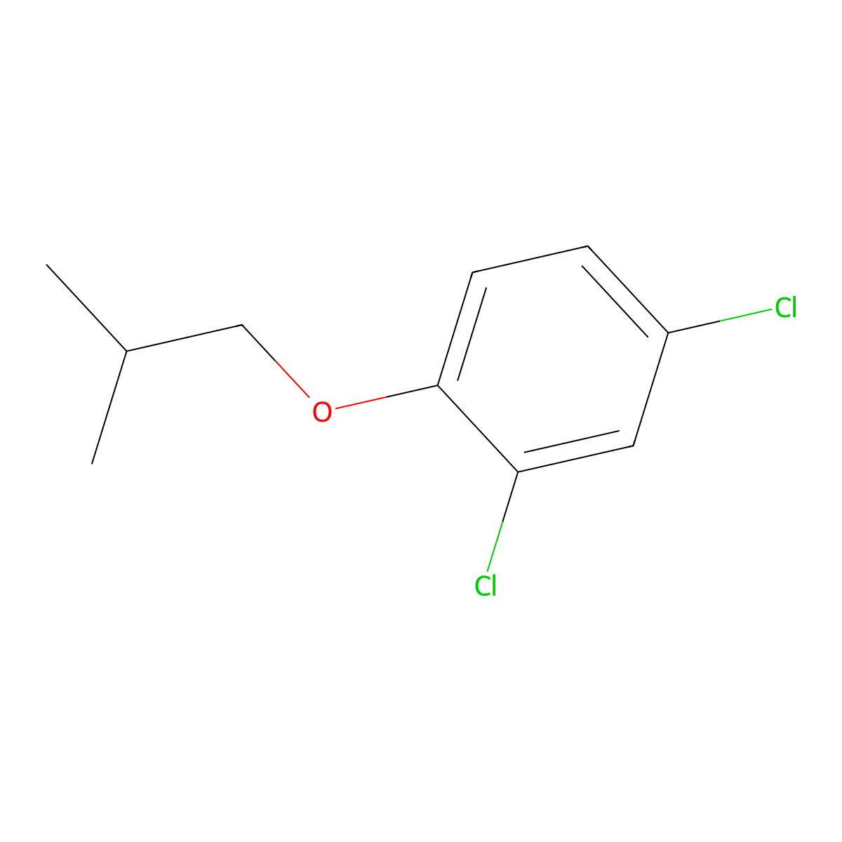 2,4-Dichloro-1-isobutoxybenZene molecular structure, CAS 6851-42-9