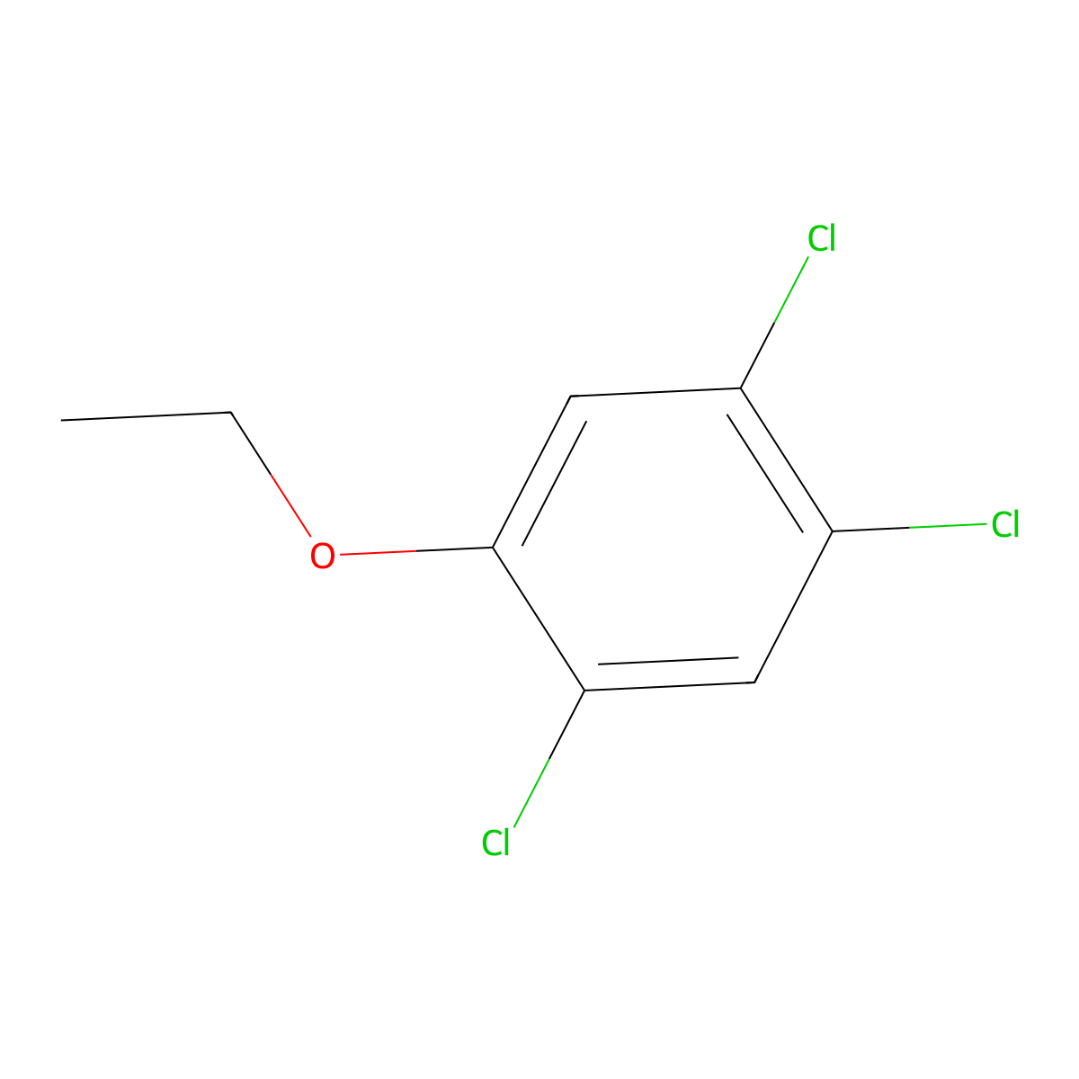 2,4,5-Trichlorophenetole molecular structure, CAS 6851-44-1