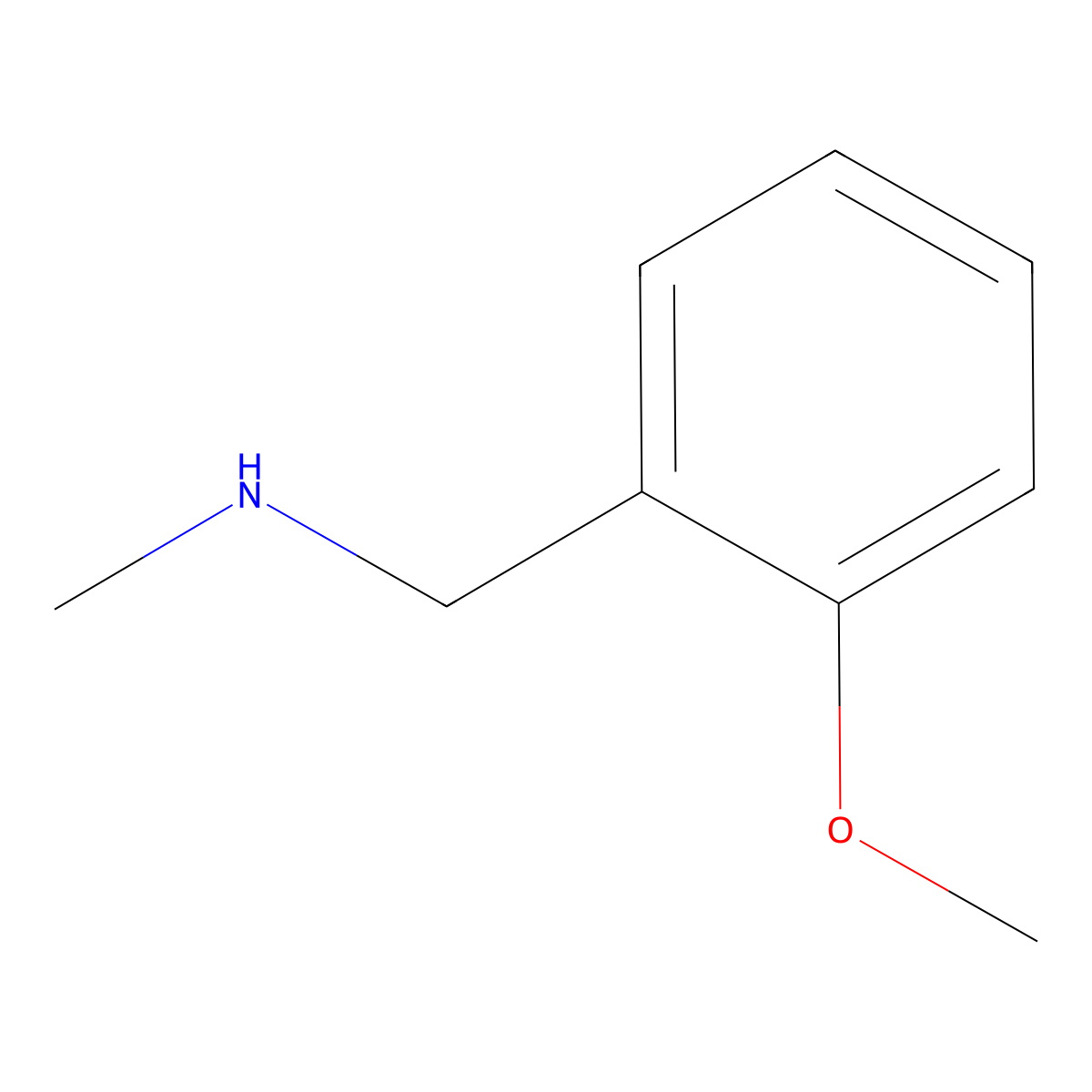 2-Methoxy-N-methylbenzylamine molecular structure, CAS 6851-80-5