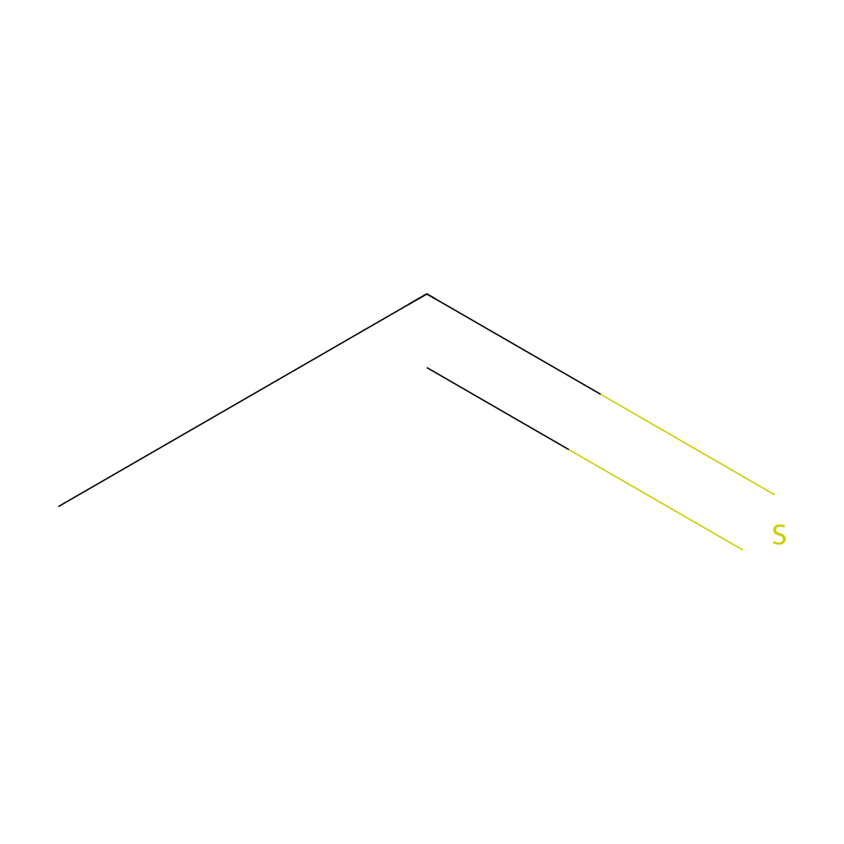 Ethanethial molecular structure, CAS 6851-93-0