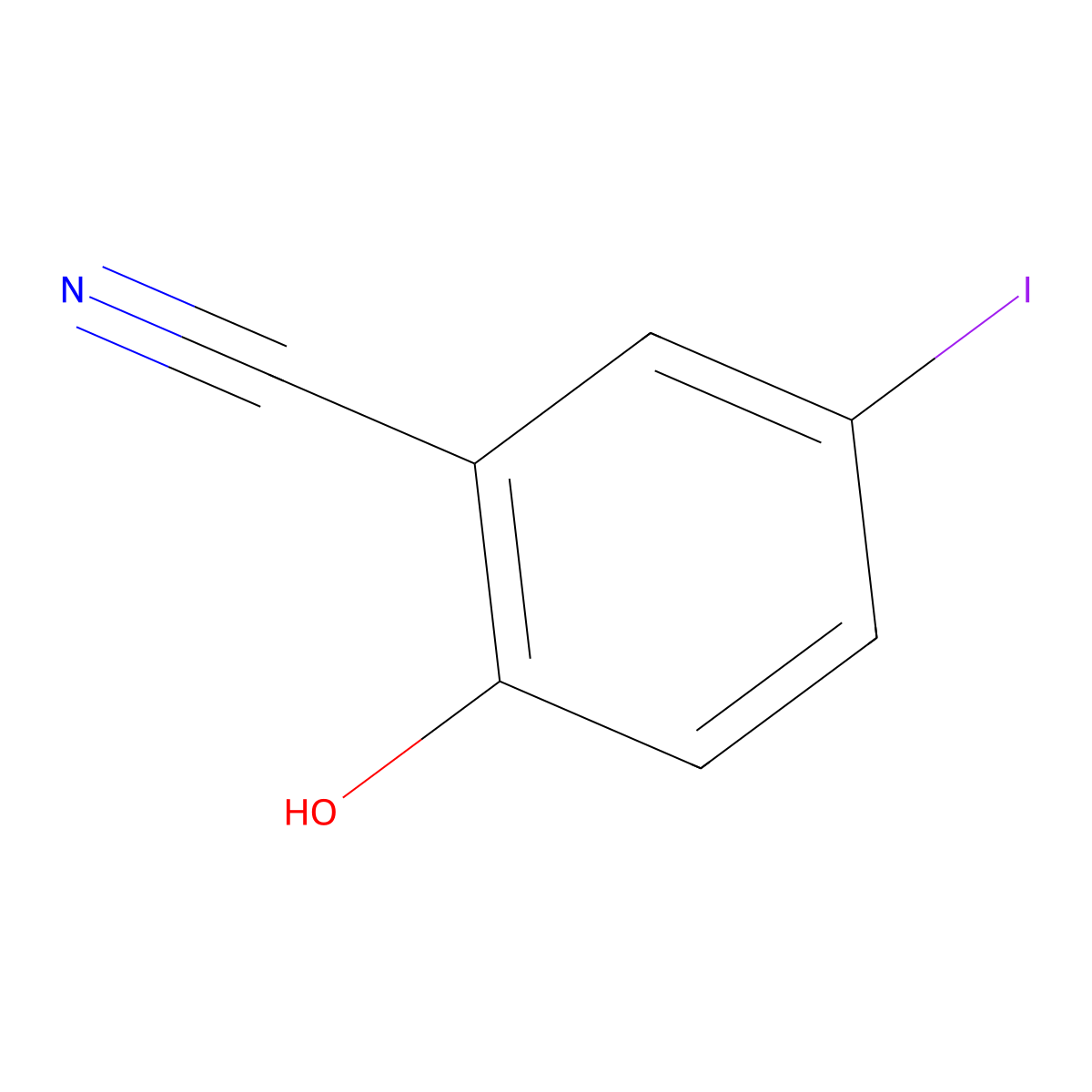 2-Hydroxy-5-iodo-benzonitrile molecular structure, CAS 685103-95-1