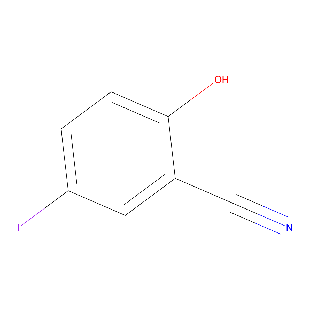 2-Hydroxy-5-iodo-benzonitrile molecular structure, CAS 685103-95-1