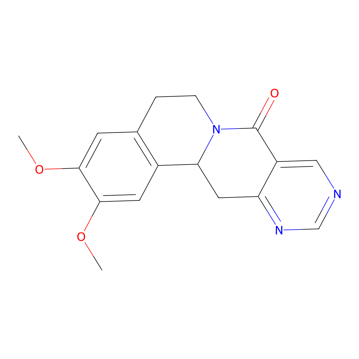 10,11-dimethoxy-7,8,12b,13-tetrahydro-5H-1,3,6-triazatetraphen-5-one molecular structure, CAS 685106-52-9