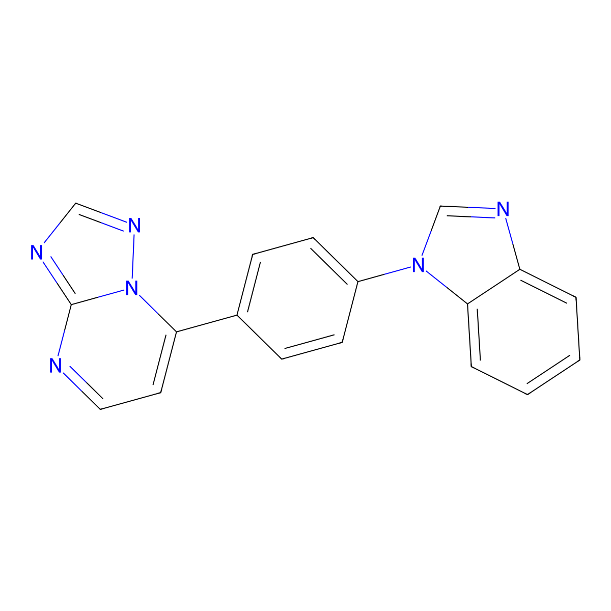 7-[4-(1H-Benzimidazol-1-yl)phenyl][1,2,4]triazolo[1,5-a]pyrimidine molecular structure, CAS 685106-77-8