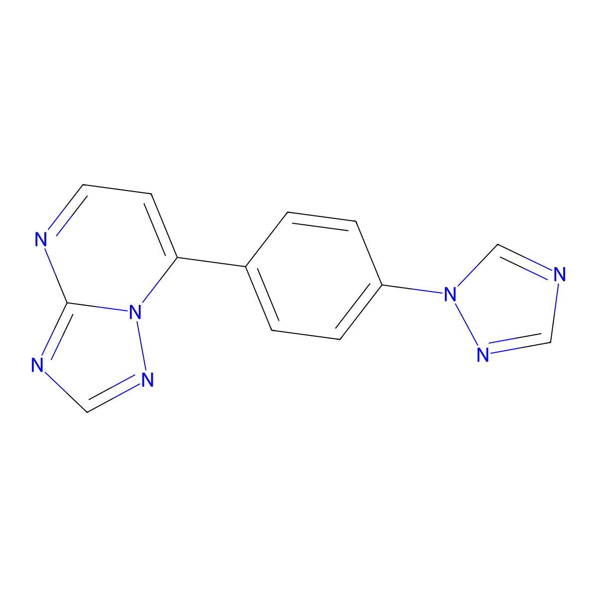 7-[4-(1H-1,2,4-triazol-1-yl)phenyl][1,2,4]triazolo[1,5-a]pyrimidine molecular structure, CAS 685107-75-9