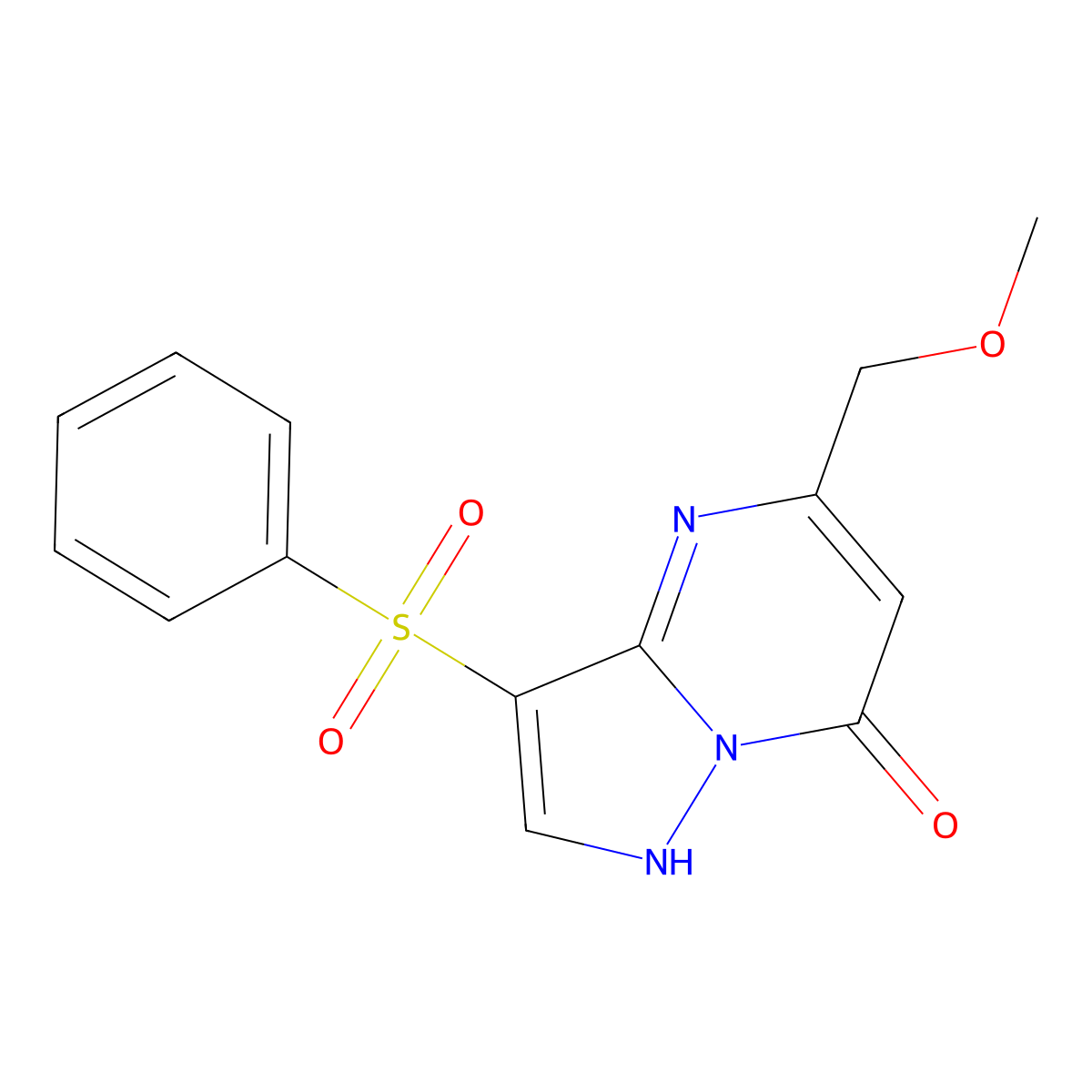 5-(Methoxymethyl)-3-(phenylsulfonyl)pyrazolo[1,5-a]pyrimidin-7-ol molecular structure, CAS 685108-18-3