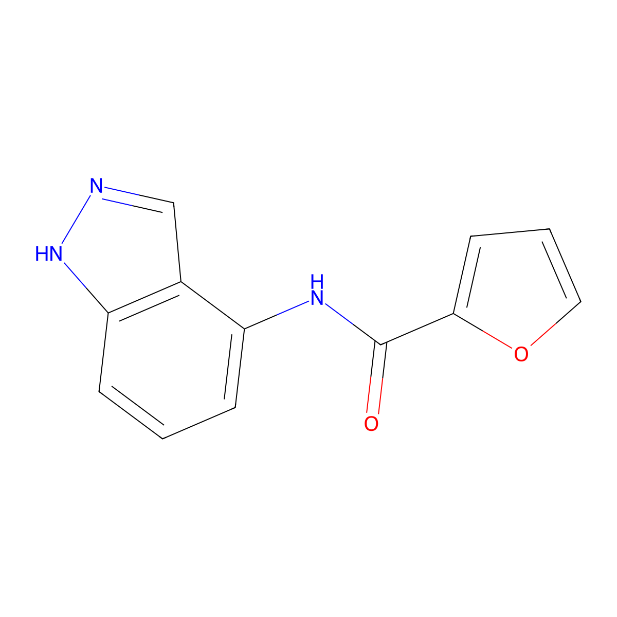 N-(1H-indazol-4-yl)furan-2-carboxamide molecular structure, CAS 685108-35-4