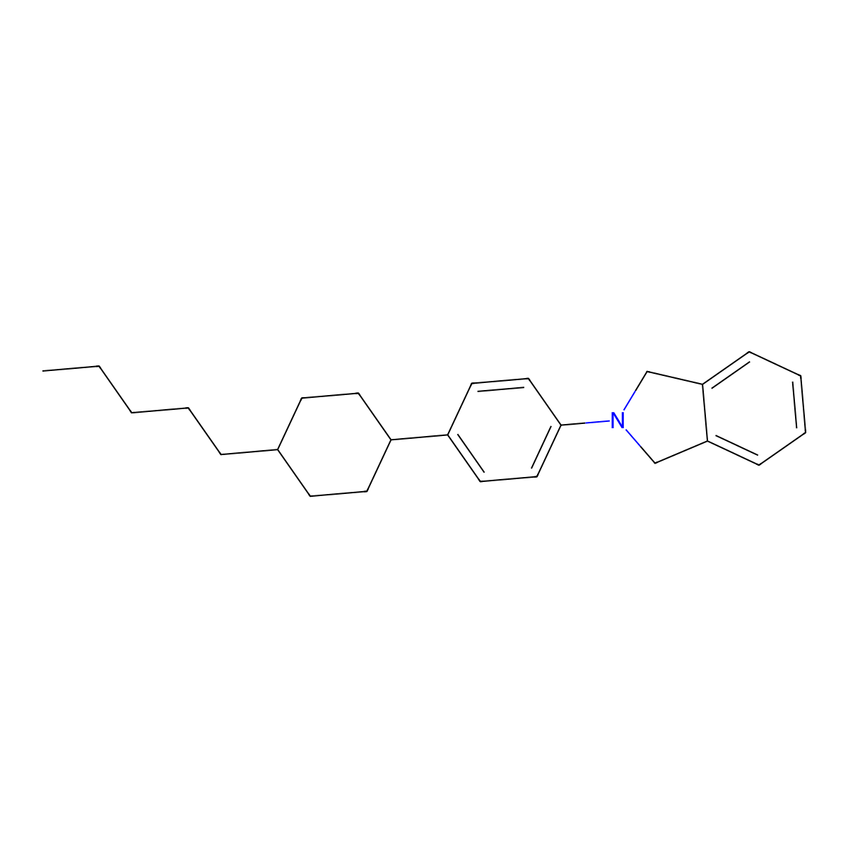 2-[4-(4-Pentylcyclohexyl)phenyl]isoindoline molecular structure, CAS 685108-39-8