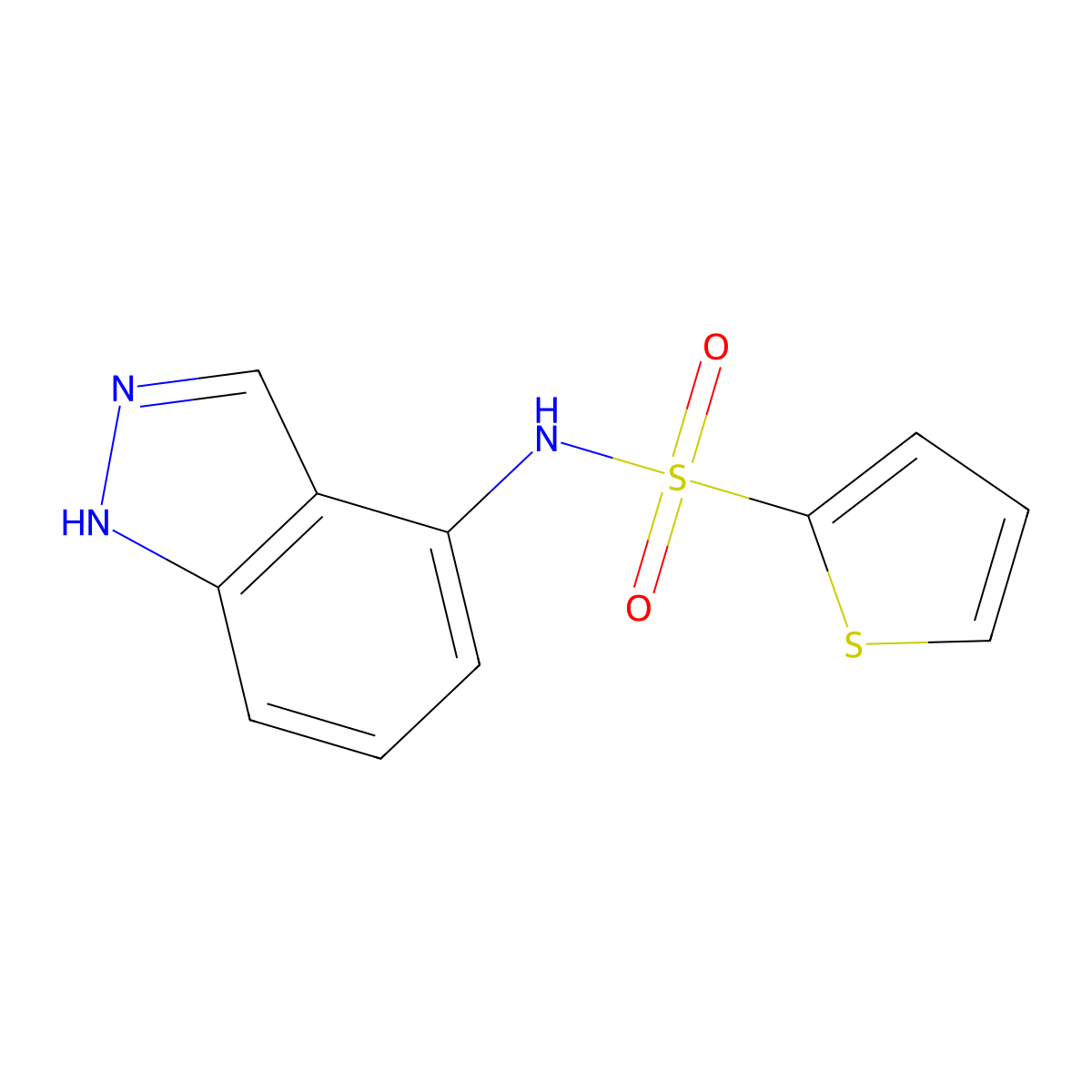 N-(1H-indazol-4-yl)-2-thiophenesulfonamide molecular structure, CAS 685108-44-5
