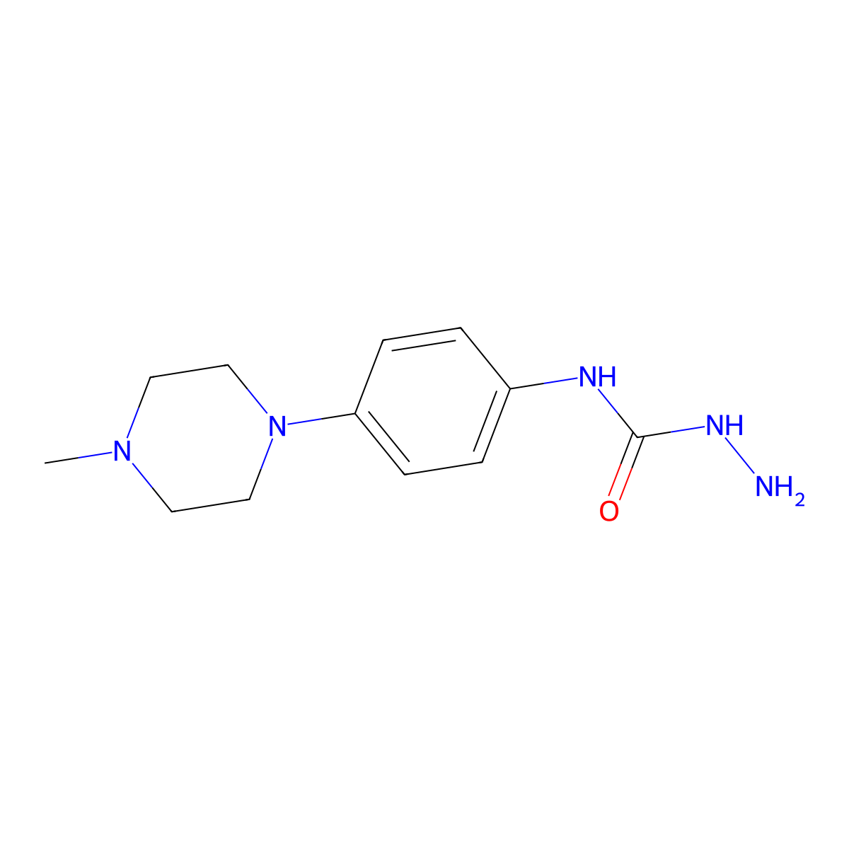 N-[4-(4-methylpiperazino)phenyl]-1-hydrazinecarboxamide molecular structure, CAS 685108-59-2