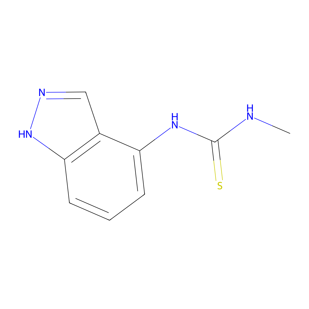 1-(1H-indazol-4-yl)-3-methylthiourea molecular structure, CAS 685108-63-8