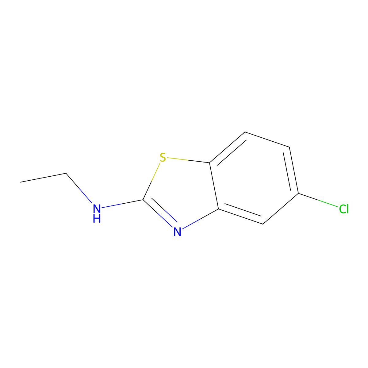 5-chloro-N-ethyl-1,3-benzothiazol-2-amine molecular structure, CAS 685124-12-3