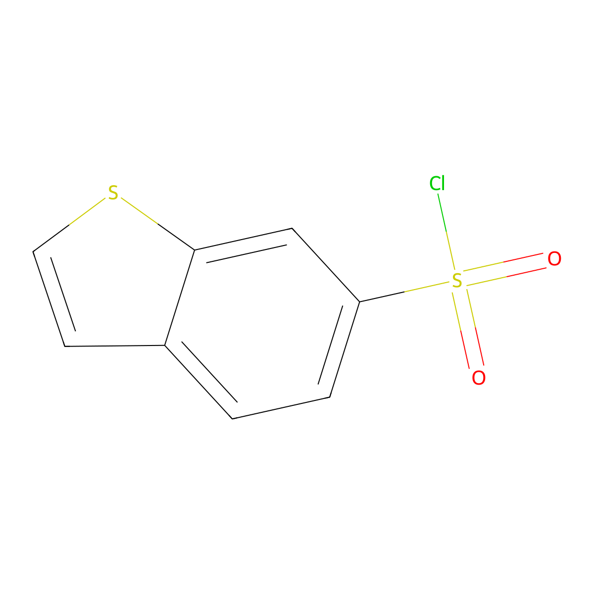 Benzo[b]thiophene-6-sulfonyl chloride molecular structure, CAS 685129-19-5