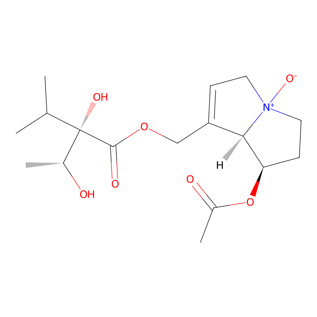 7-Acetylintermedine N-oxide molecular structure, CAS 685132-59-6