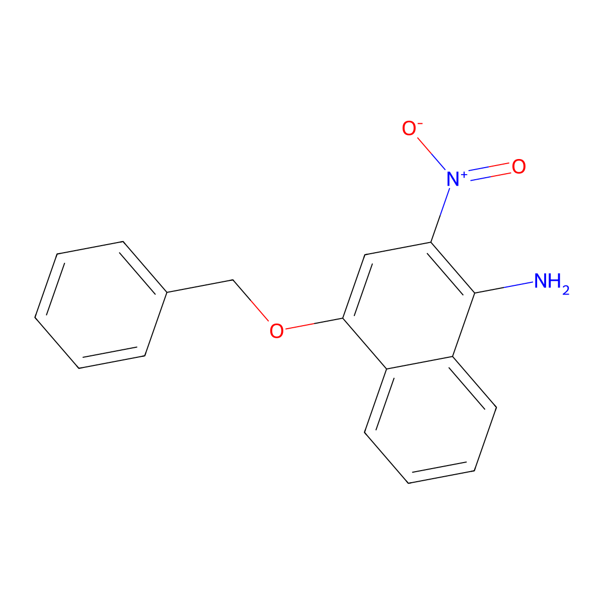 4-(Benzyloxy)-2-nitronaphthalen-1-amine molecular structure, CAS 685142-83-0