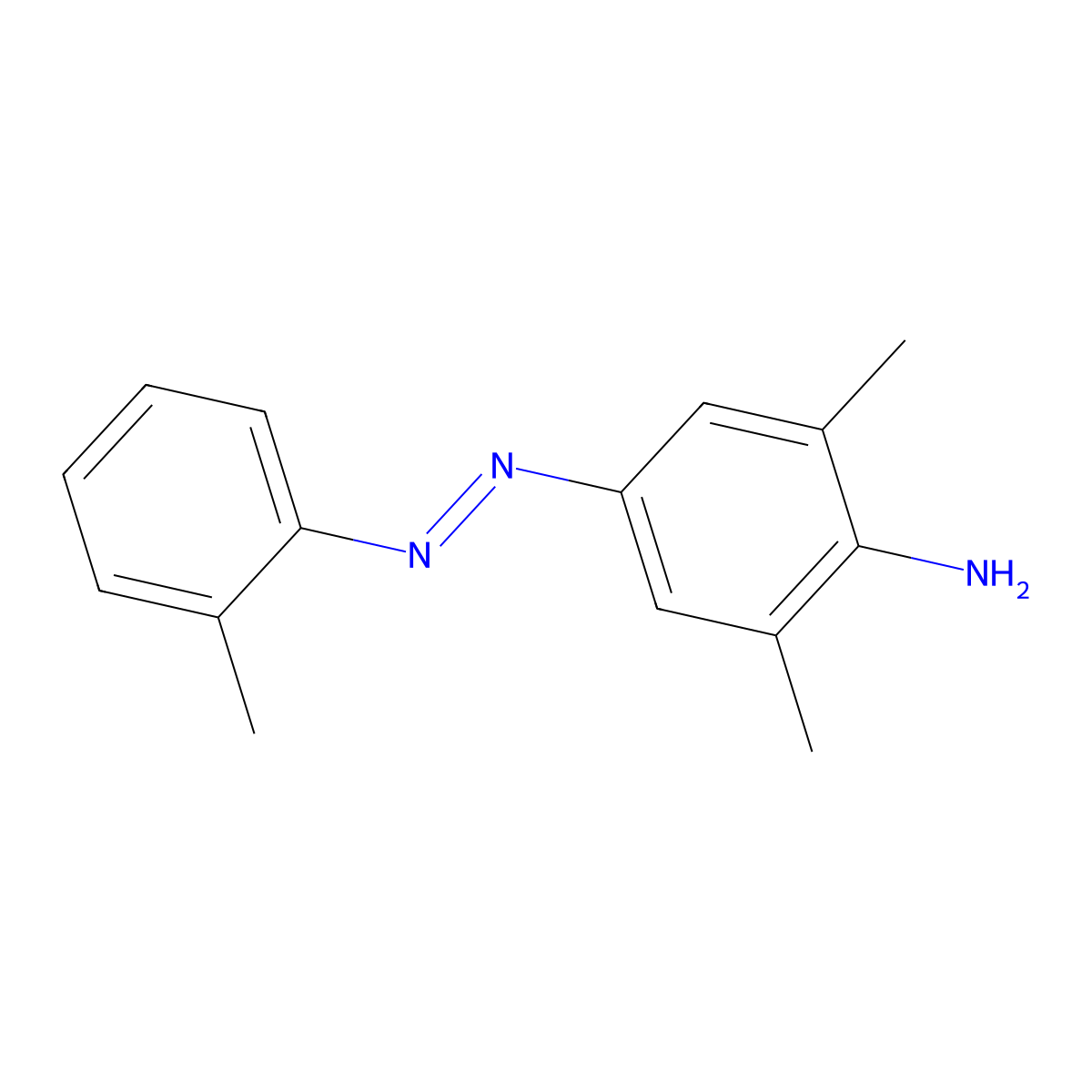 Benzenamine, ar,ar-dimethyl-4-[2-(2-methylphenyl)diazenyl]- molecular structure, CAS 68517-11-3