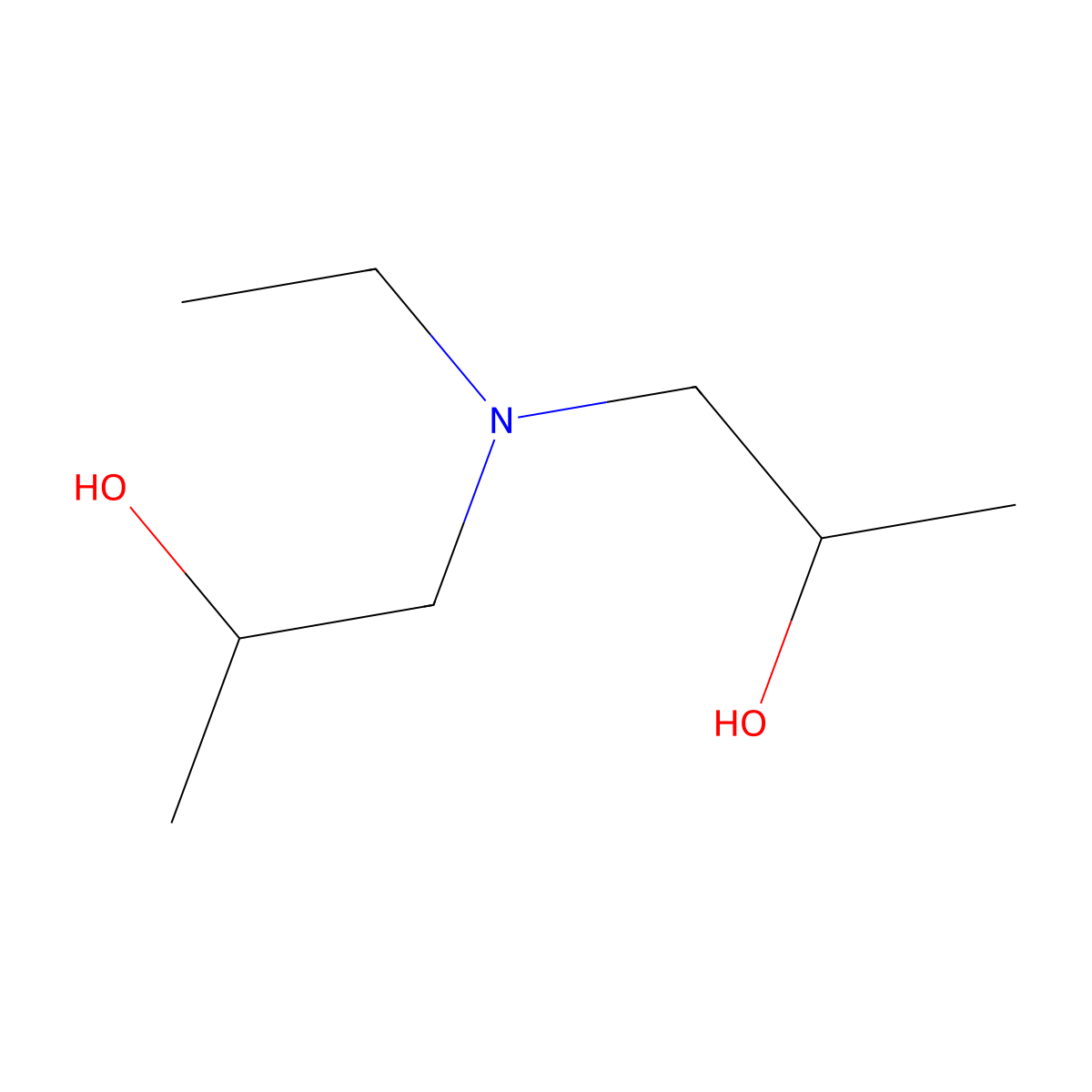 1,1'-(Ethylimino)dipropan-2-ol molecular structure, CAS 6852-28-4