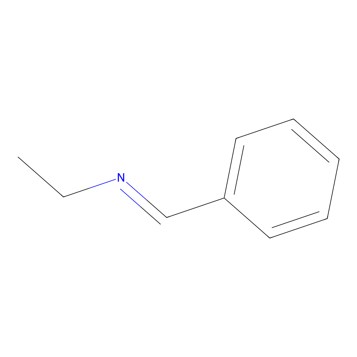 Ethanamine, N-(phenylmethylene)- molecular structure, CAS 6852-54-6