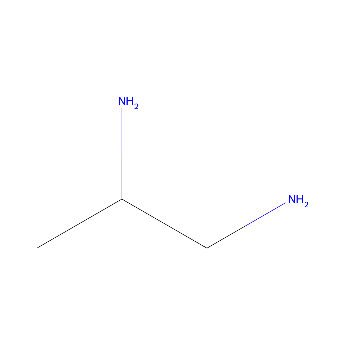 1,2-Diaminopropane, (R)- molecular structure, CAS 6852-78-4