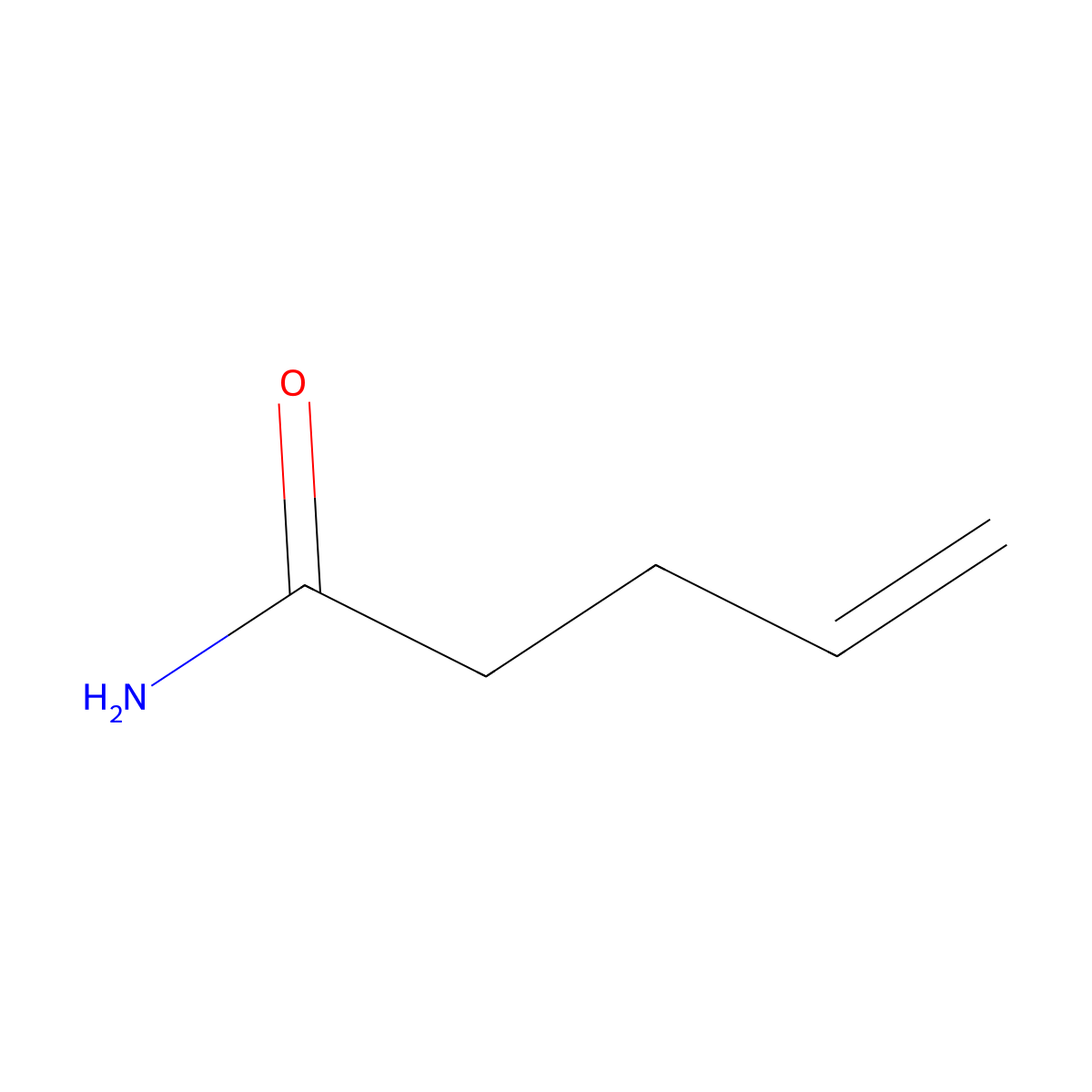 Pent-4-enamide molecular structure, CAS 6852-94-4