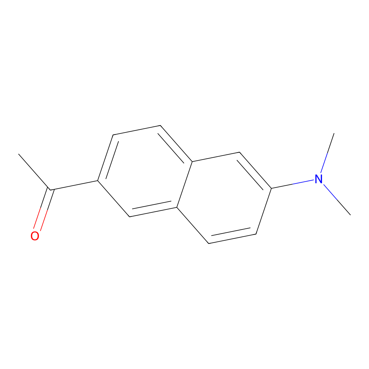 1-(6-(Dimethylamino)naphthalen-2-yl)ethanone molecular structure, CAS 68520-00-3