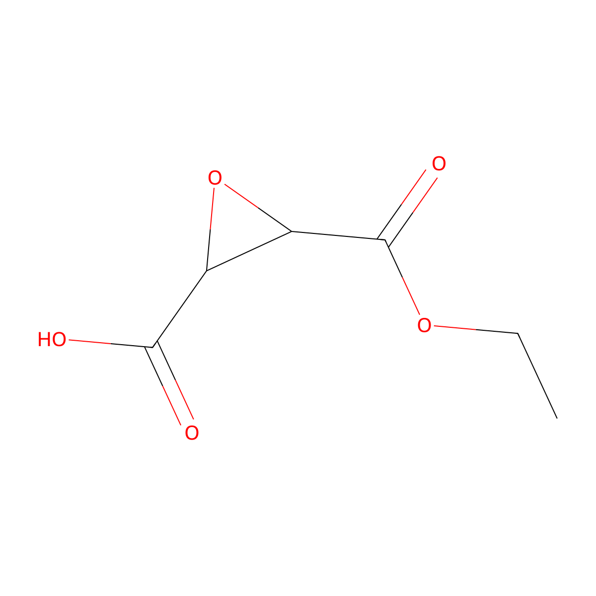 3-(Ethoxycarbonyl)oxirane-2-carboxylic acid molecular structure, CAS 68521-71-1