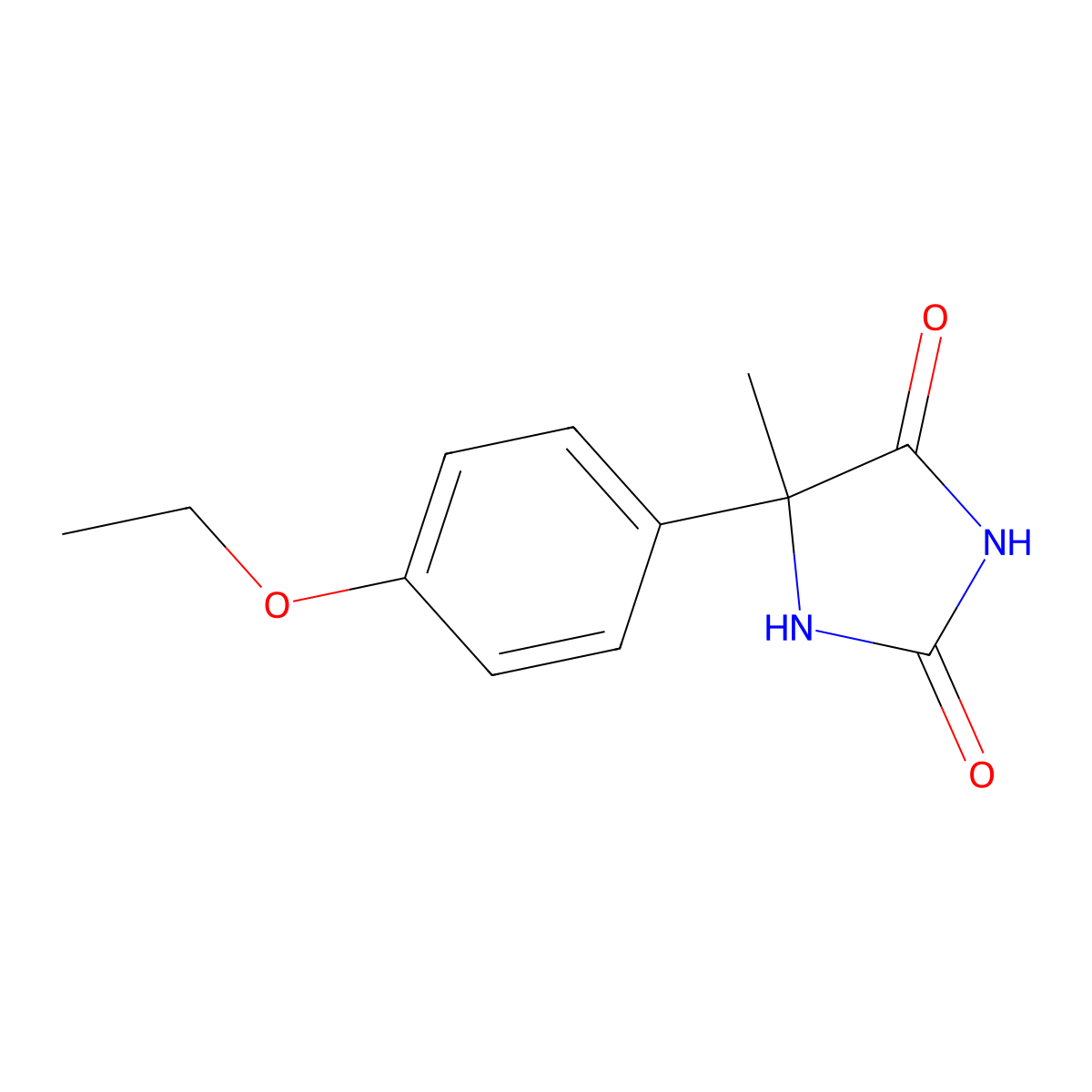 4-(4-Ethoxyphenyl)-4-methyl-4H-imidazole-2,5-diol molecular structure, CAS 68524-15-2