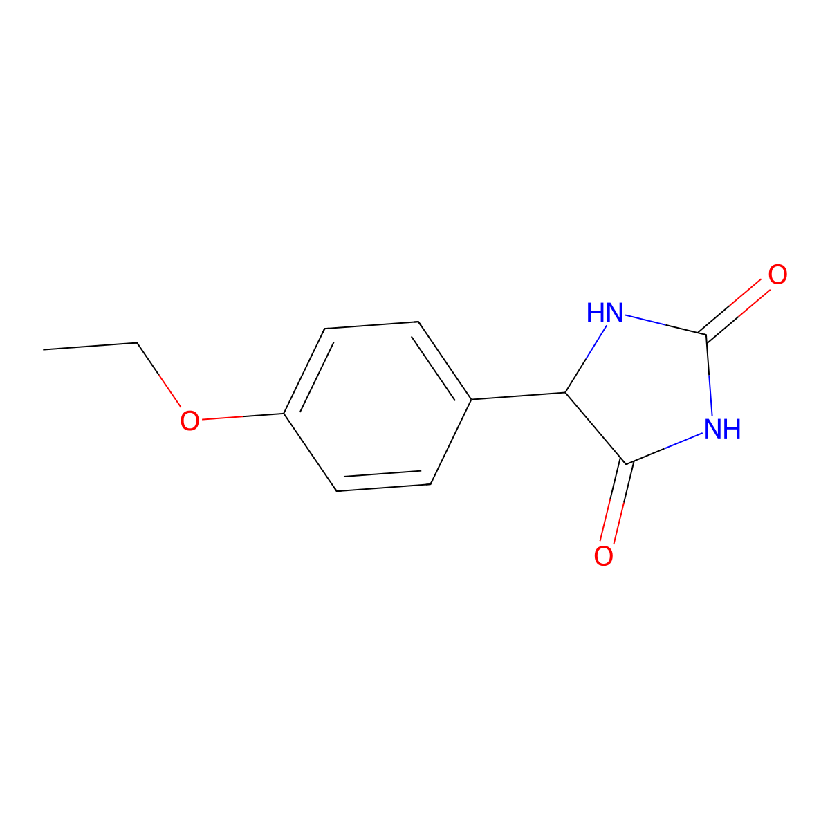5-(4-Ethoxyphenyl)imidazolidine-2,4-dione molecular structure, CAS 68524-22-1