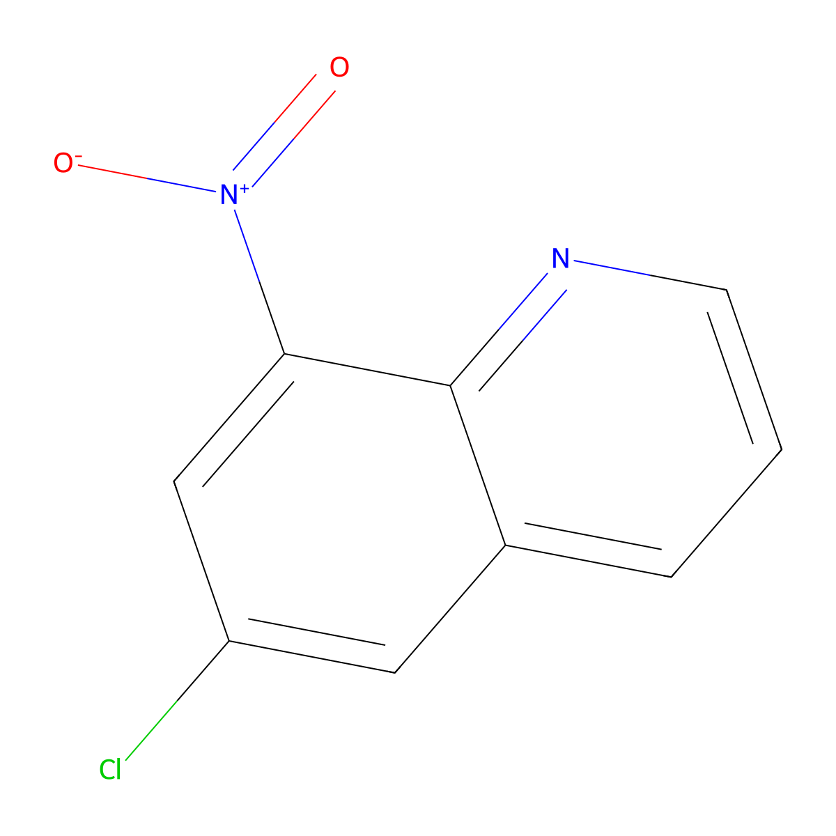 6-Chloro-8-nitroquinoline molecular structure, CAS 68527-66-2