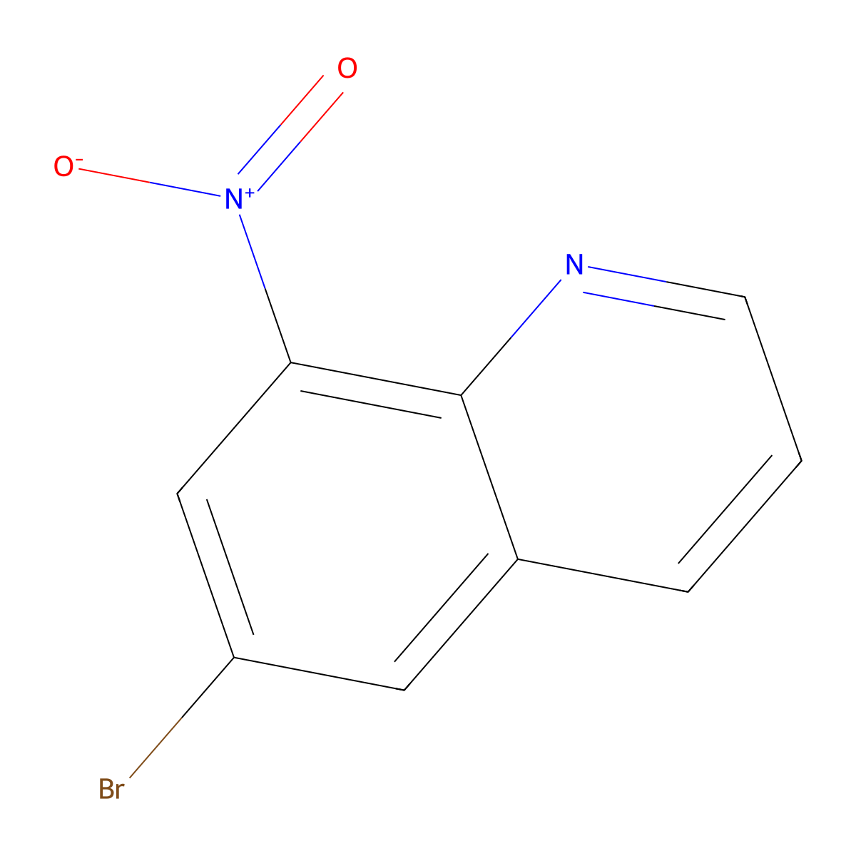 6-Bromo-8-nitroquinoline molecular structure, CAS 68527-67-3
