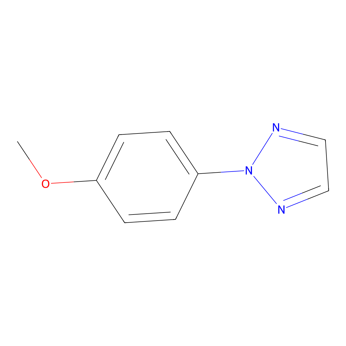 2-(4-Methoxyphenyl)-2H-1,2,3-triazole molecular structure, CAS 68535-51-3