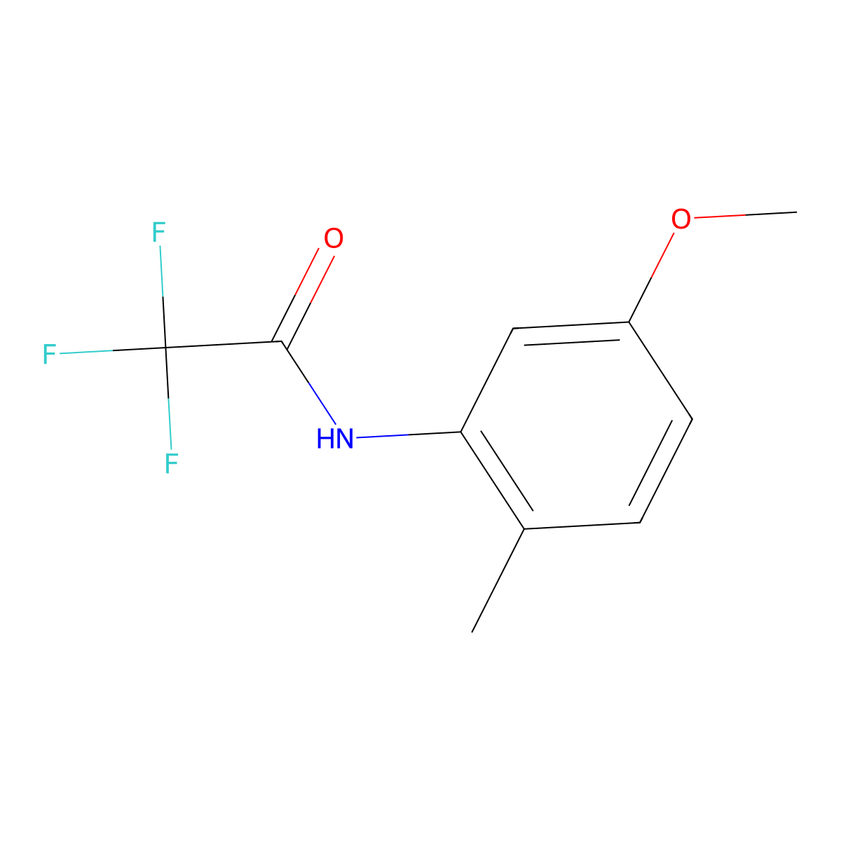 2,2,2-Trifluoro-N-(5-methoxy-2-methylphenyl)acetamide molecular structure, CAS 68545-88-0