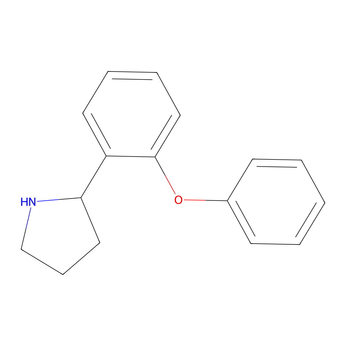2-(2-Phenoxyphenyl)pyrrolidine molecular structure, CAS 68548-77-6