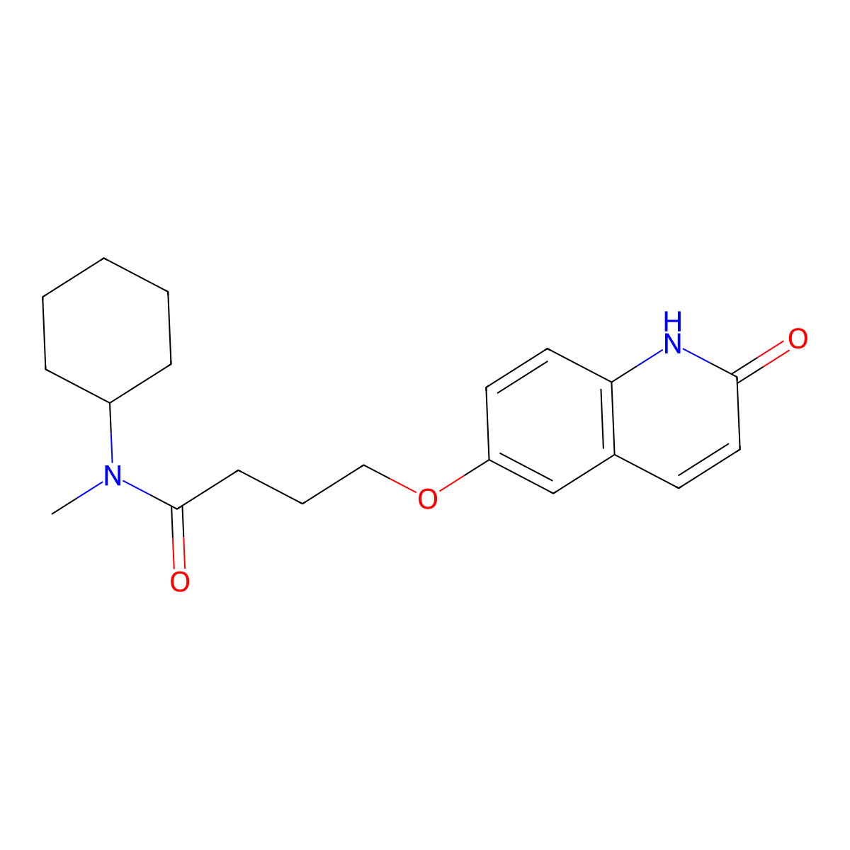 Cilostamide molecular structure, CAS 68550-75-4