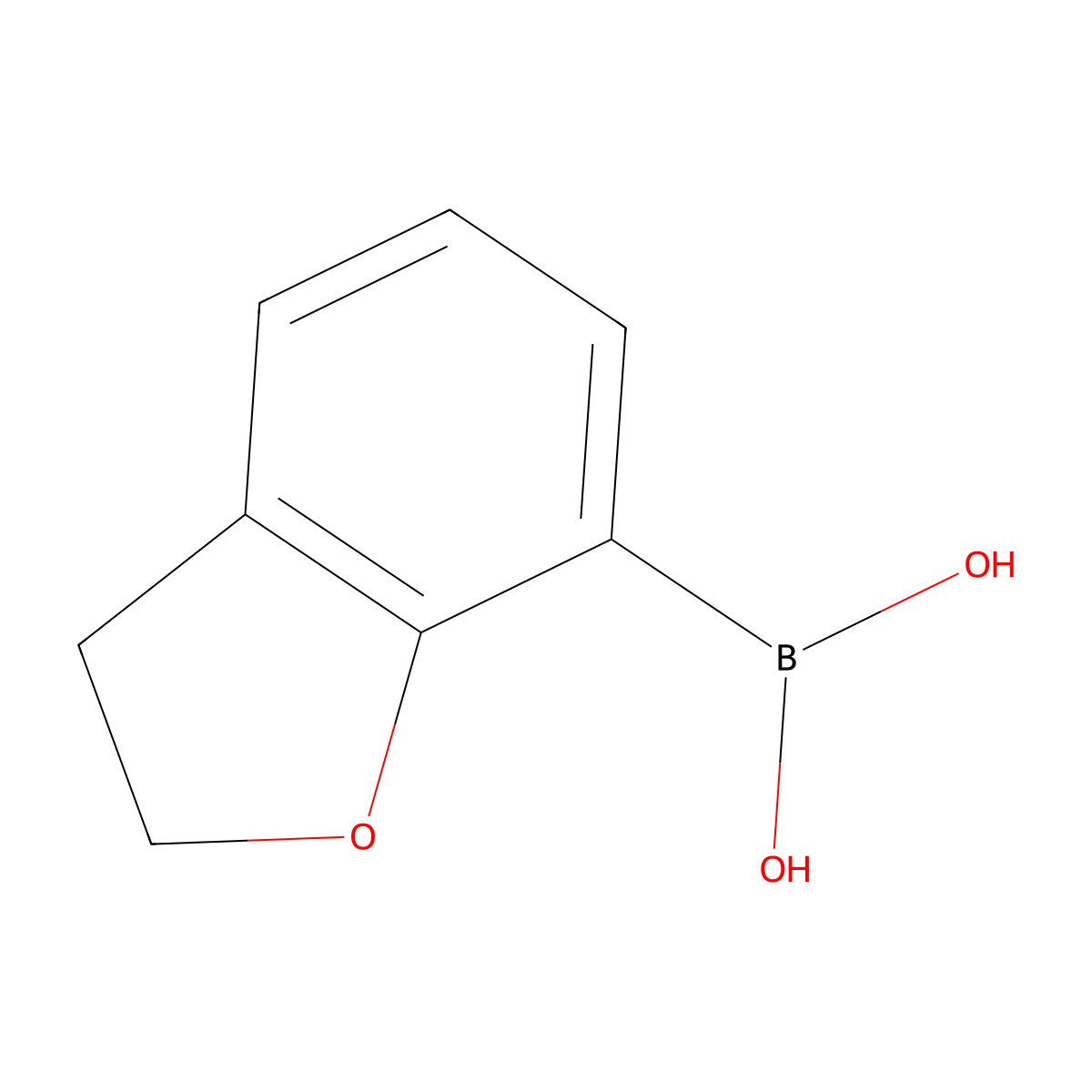 (2,3-Dihydro-1-benzofuran-7-yl)boronic acid molecular structure, CAS 685514-61-8