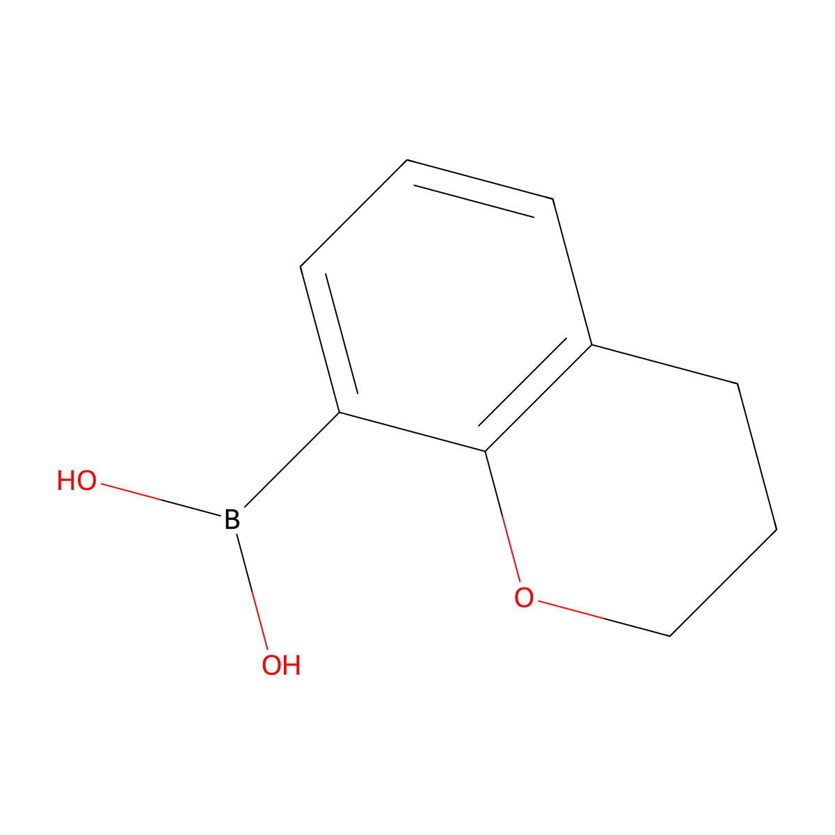 (3,4-dihydro-2H-1-benzopyran-8-yl)boronic acid molecular structure, CAS 685514-79-8