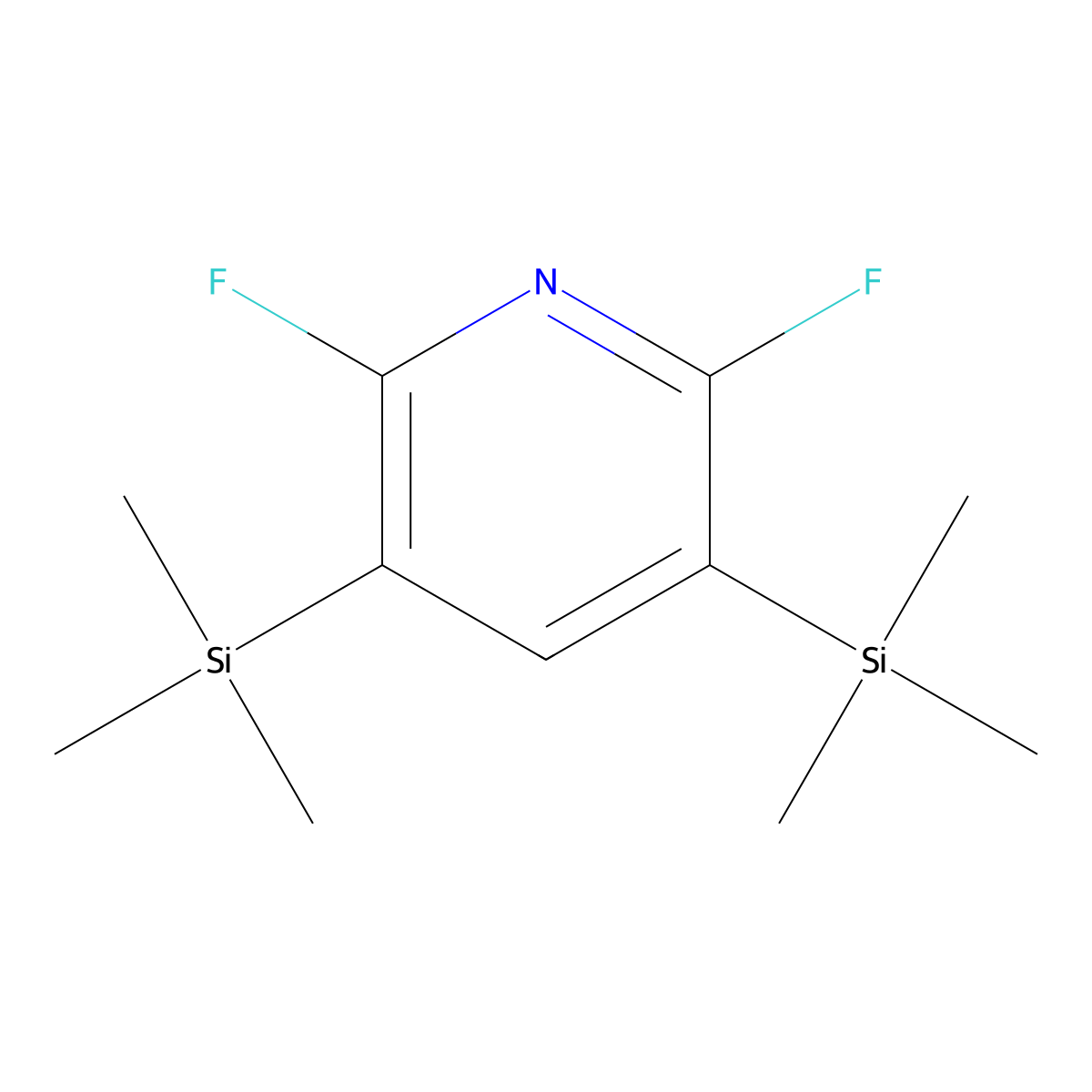 2,6-Difluoro-3,5-bis(trimethylsilyl)pyridine molecular structure, CAS 685517-82-2