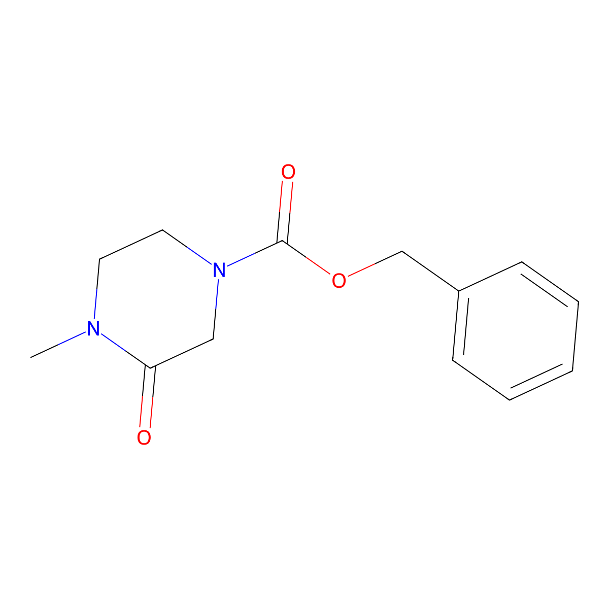 4-Cbz-1-methyl-2-piperazinone molecular structure, CAS 685520-31-4