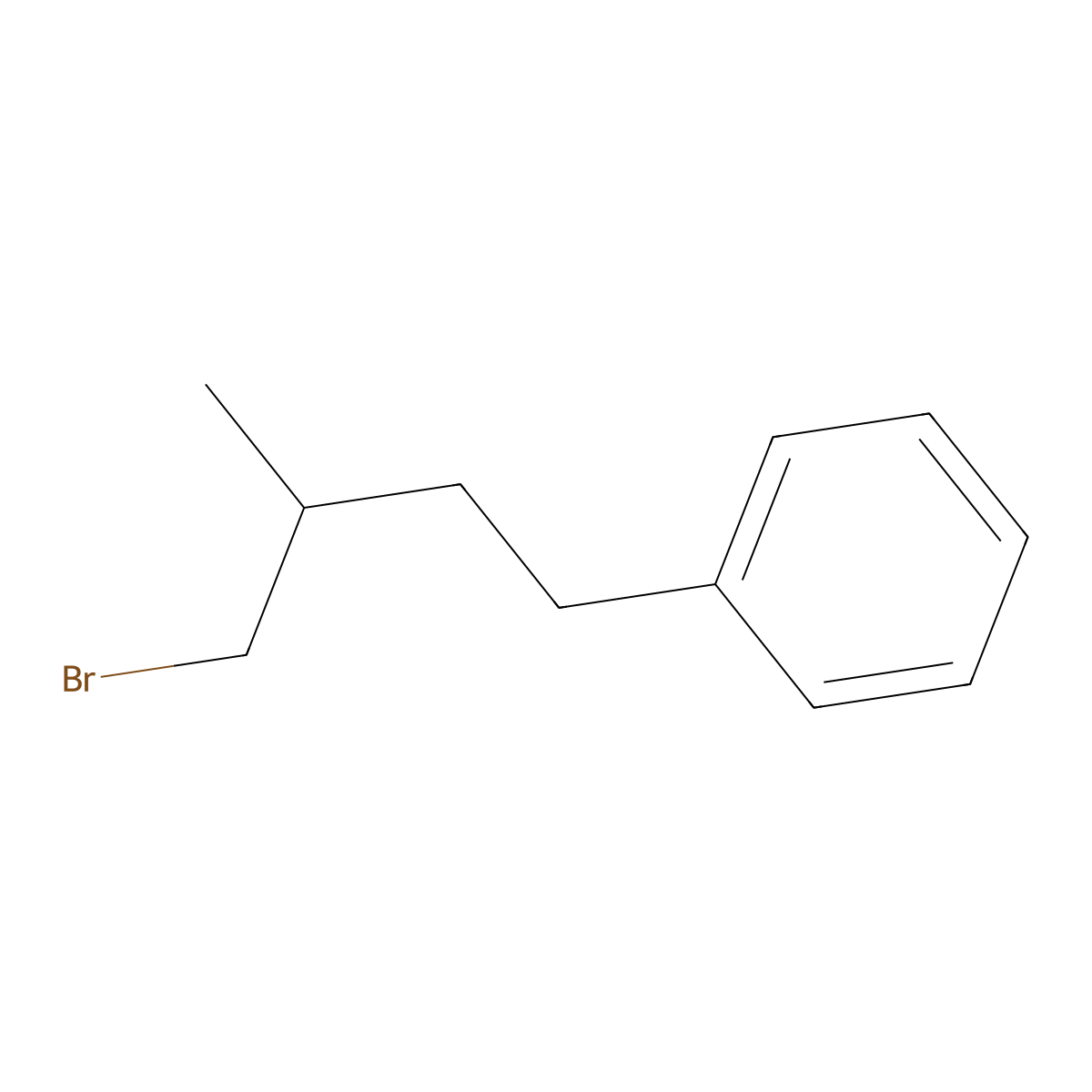 (4-Bromo-3-methylbutyl)benzene molecular structure, CAS 685528-83-0
