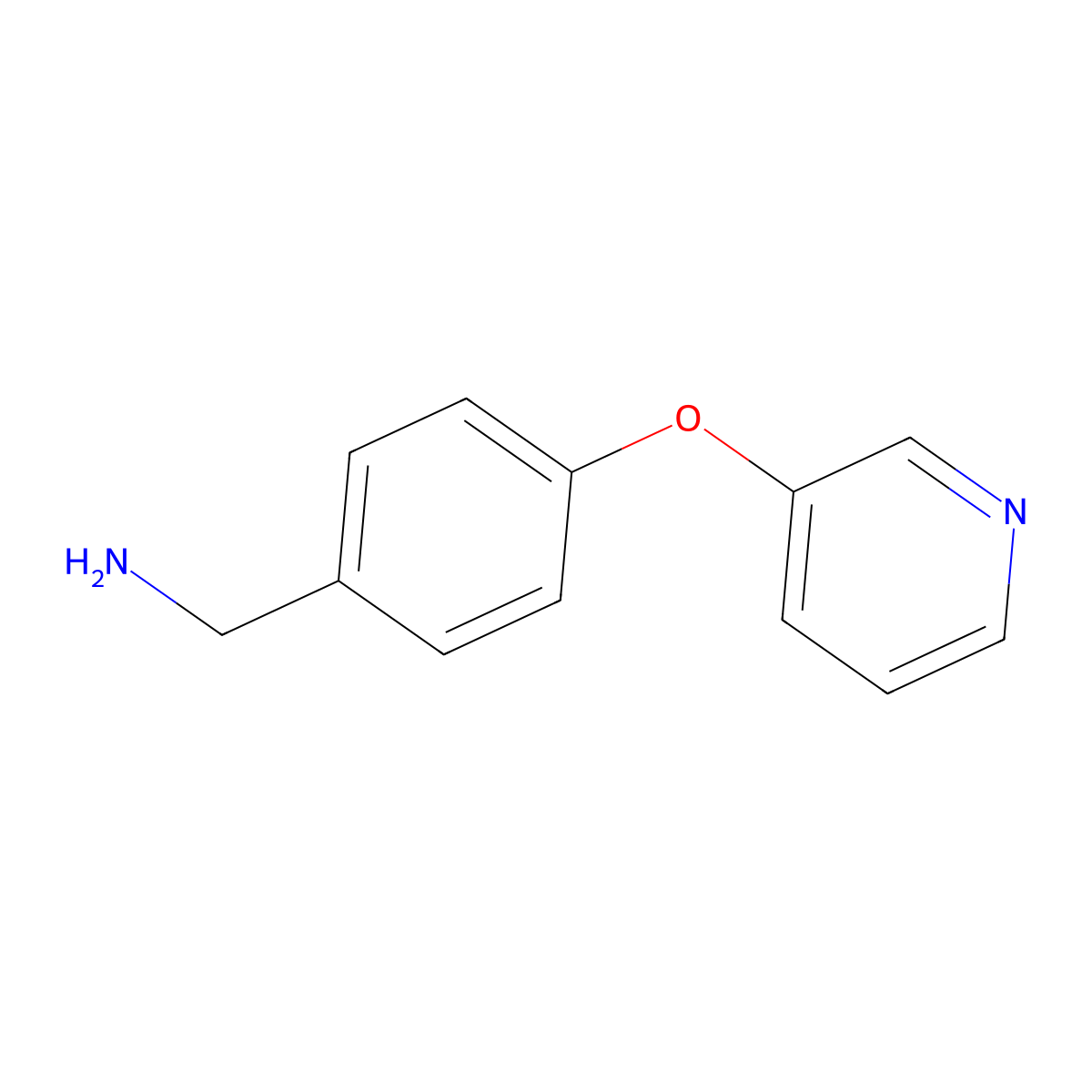 (4-(Pyridin-3-yloxy)phenyl)methanamine molecular structure, CAS 685533-76-0