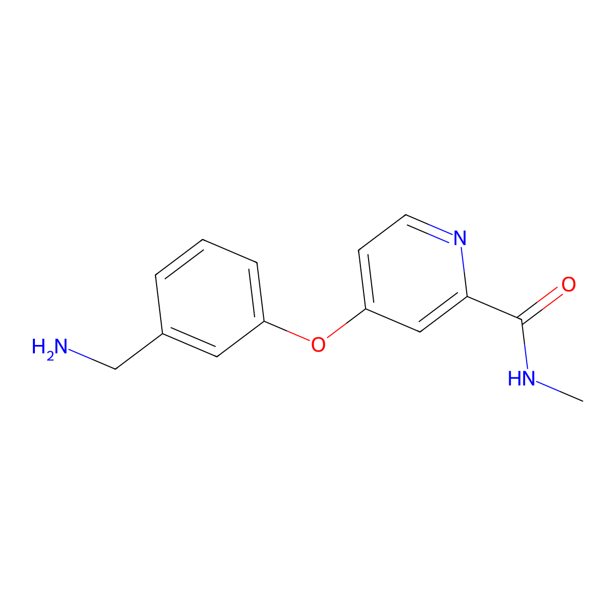 4-[3-(aminomethyl)phenoxy]-N-methylpyridine-2-carboxamide molecular structure, CAS 685533-83-9