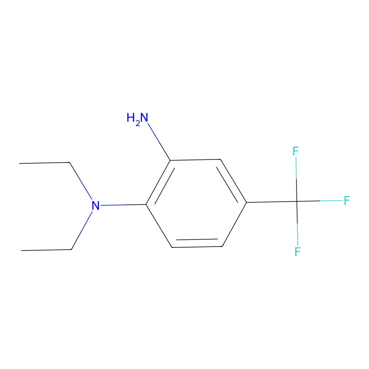 1-N,1-N-diethyl-4-(trifluoromethyl)benzene-1,2-diamine molecular structure, CAS 685533-92-0