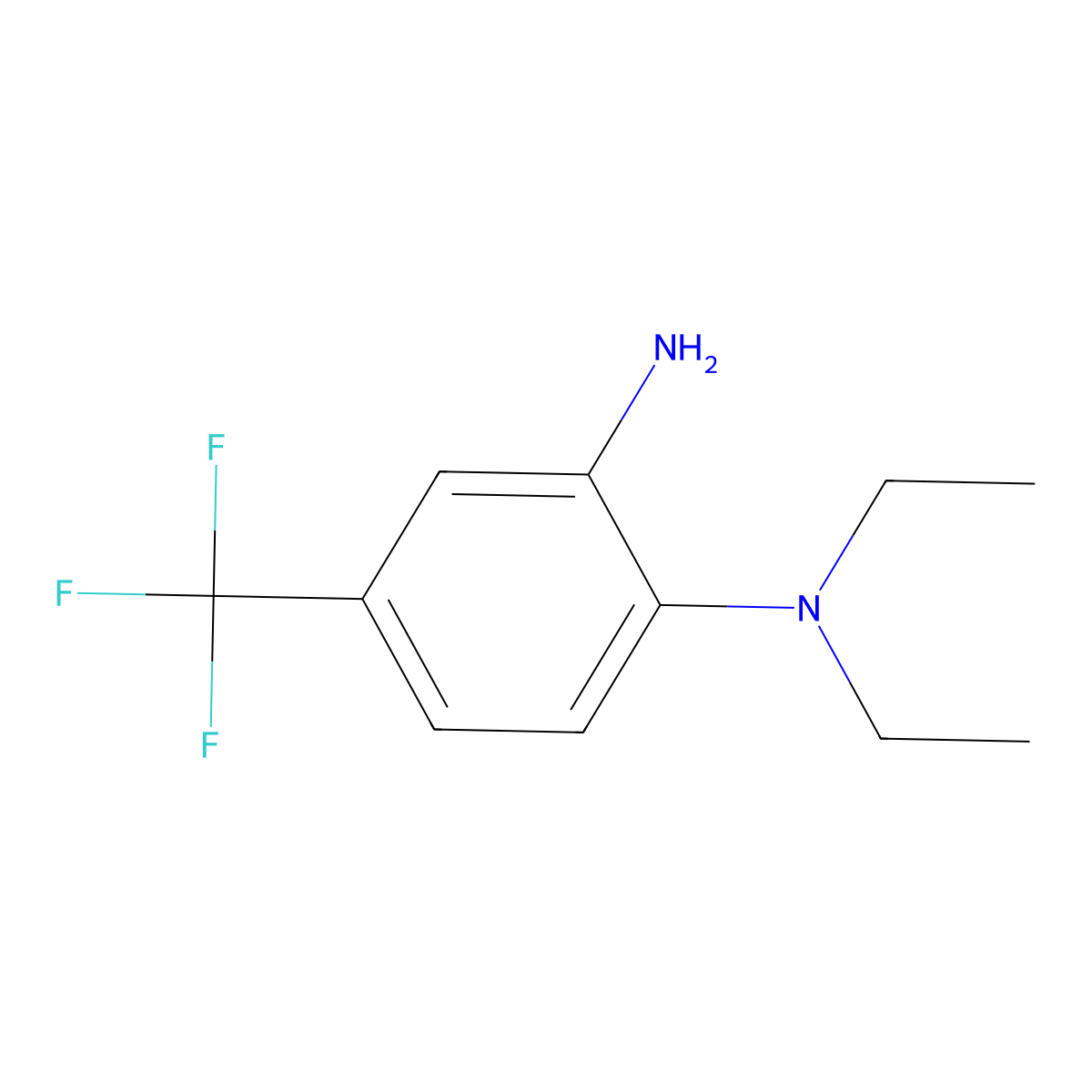 1-N,1-N-diethyl-4-(trifluoromethyl)benzene-1,2-diamine molecular structure, CAS 685533-92-0