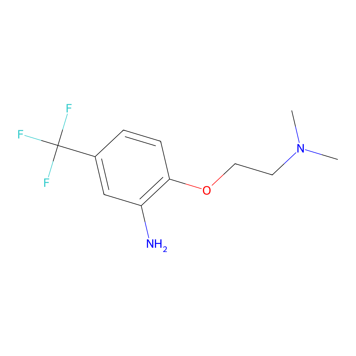 2-[2-(Dimethylamino)ethoxy]-5-(trifluoromethyl)-aniline molecular structure, CAS 685533-95-3